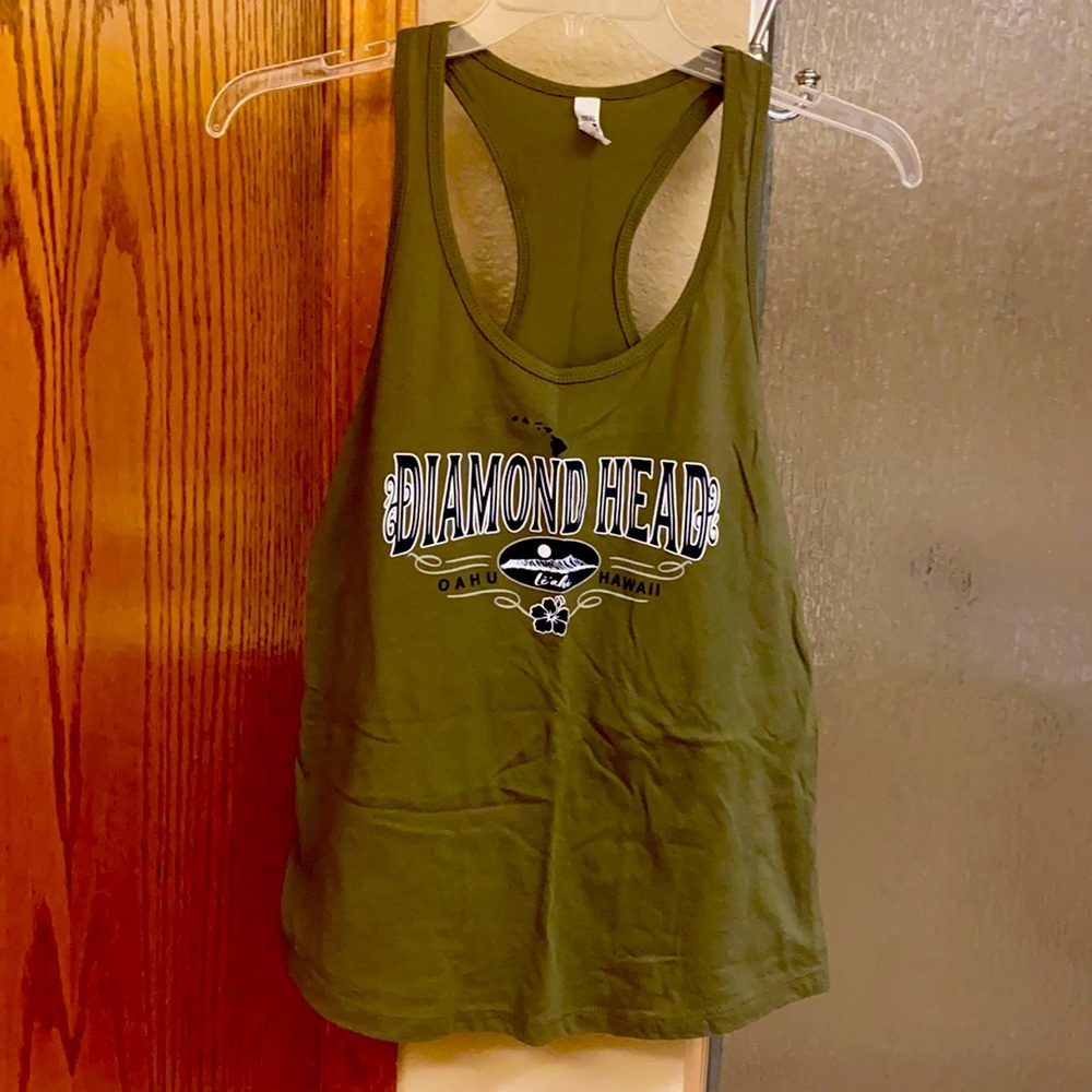 Tank Top w Diamond Head Oahu Hawaii logo